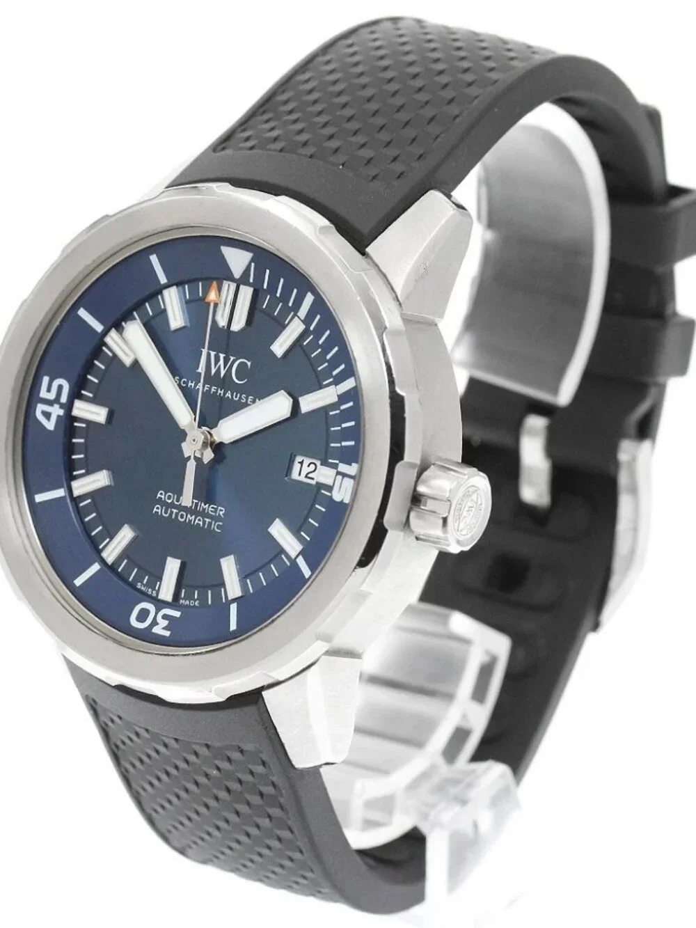 IWC SCHAFFHAUSEN Aquatimer Date Navy Dial Automatic Men's Watch_965561